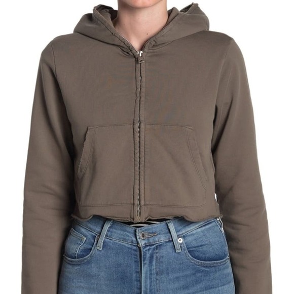 AllSaints Xonda Crop Zip Hoodie - Picture 2 of 12